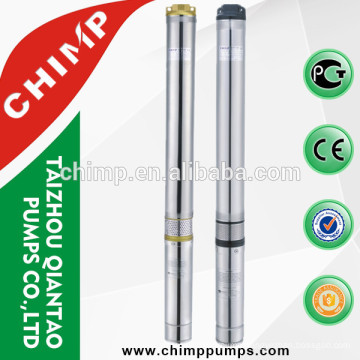 100QJD1005-0.75 irrigation single Phase High performance brass/iron outlet deep well electric submersible pump